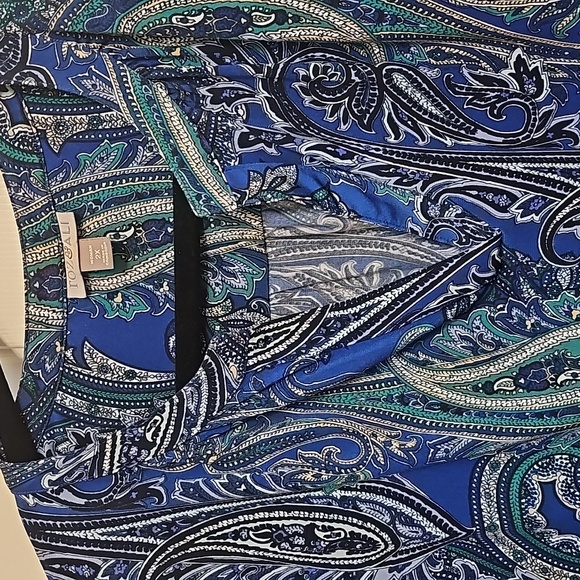 Roz & Ali Paisley Blouse 2x - Picture 2 of 6
